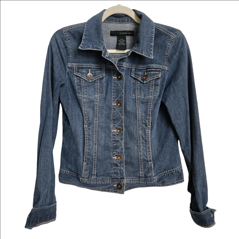 Calvin Klein Jeans Dark Denim Jacket, Y2K